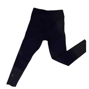ZYIA Dark Navy Blue Cabbage Ankle Hem  Leggings Size 8-9